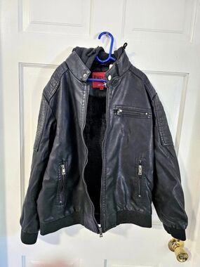 PATRON Men's Leather Jacket Size Large Like New
